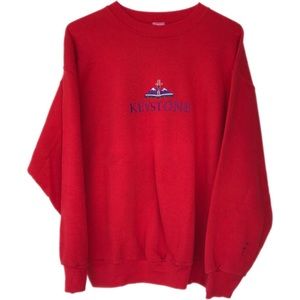 Vintage Keystone embroidered crewneck sweatshirt
